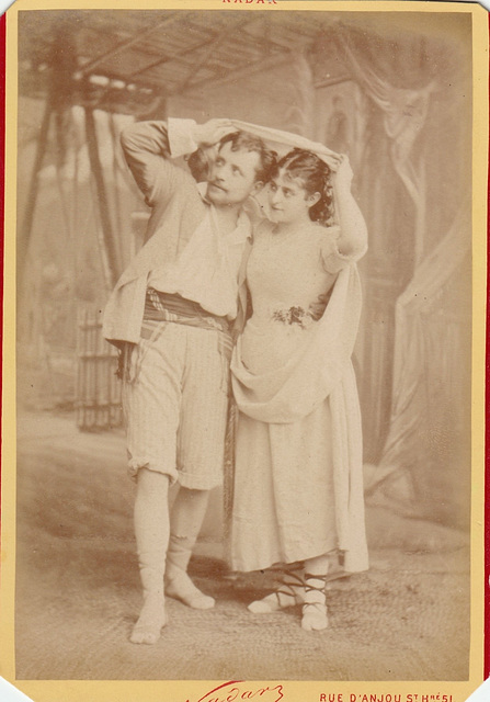 Victor Capoul and Marie Heilbronn by Nadar