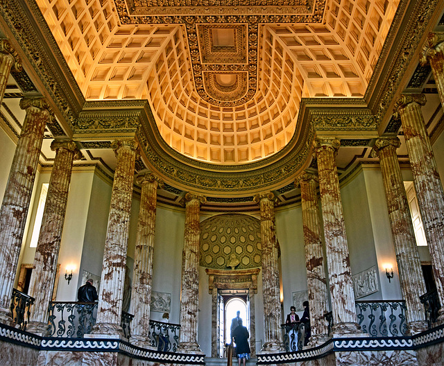 Holkham Hall ~ Marble entrance Hall.