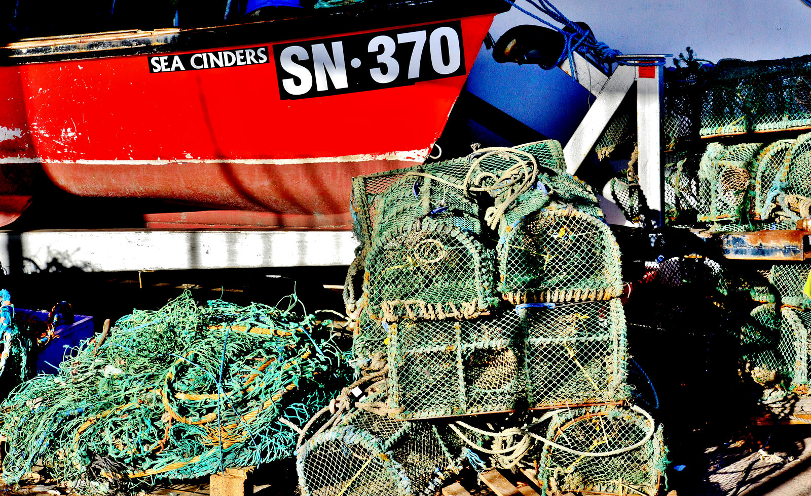 Lobster pots and nets