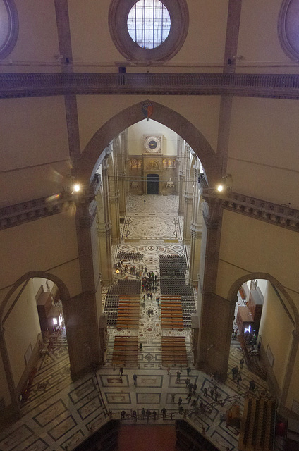 Looking down into the Cathedral