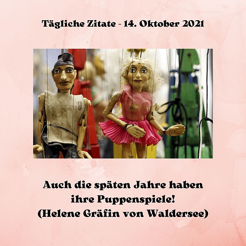 Tägliche Zitate - 14. Oktober 2021
