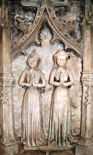 Detail of Fitzherbert Tomb, Norbury Church, Derbyshire