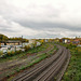 Blick auf die Rheinische Bahnstrecke / 2.11.2019