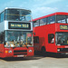 Bristol Omnibus 9660 (P660 UFB) and Southampton Citybus 295 (P295 KPX) at Showbus, Duxford – 21 Sep 1997 (370-28)