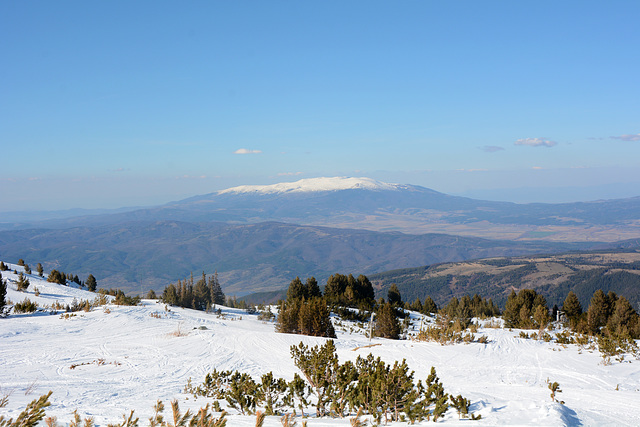 Bulgaria, Mt. Vitosha (2290m) taken from the Slopes of the Rila Ridge Bulgaria, Mt. Vitosha (2290m) taken from the Slopes of the Rila Ridge