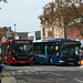 Red Eagle 50111 (WX08 LNP) and Arriva 3914 (BV58 MLK) in Berkhamsted - 13  Apr 2024 (P1170790)