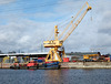 Museums-Kran im Harburger Binnenhafen