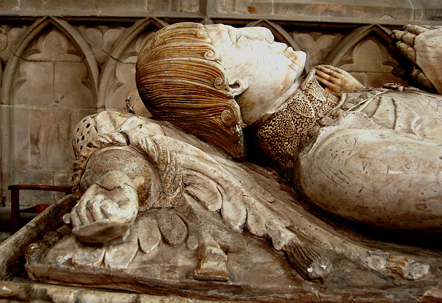 Detail of Fitzherbert Tomb, Norbury Church, Derbyshire