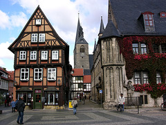 Am Rathausmarkt in Quedlinburg