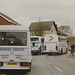 Brown’s Coaches, South Kirkby J8 OVA and J656 MNE in Mildenhall – 2 May 1993 (194-15)