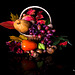 Cesto de fruta de otoño