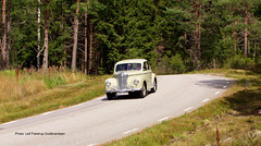 1950 Wolseley 4/50 Saloon. Brudfjällsvägen. Veteran Classic Dalsland. 8.Aug.2015. 58°52′43″N 12°24′17″E (approx. address: Brudfjällsvägen, 660 10 Dals Långed, Sverige)