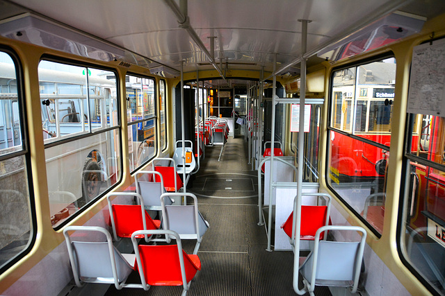 Leipzig 2015 – Straßenbahnmuseum – Interior of tram 1308