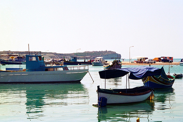 Harbour at Marsaxlokk (Scan from 1995)