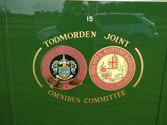 Todmorden JOC insignia at Showbus - 29 Sep 2019 (P1040646)