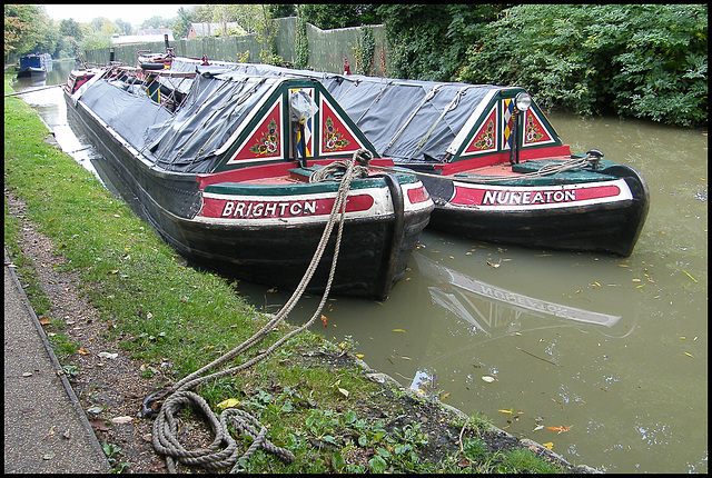 Brighton & Nuneaton canal boats