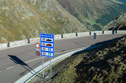 Timmeslsjoch - Österreichisch-italienische Grenze