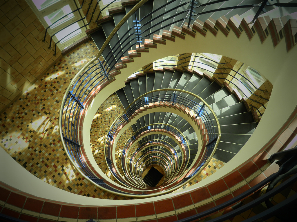 die Treppe  im Brahmskontor