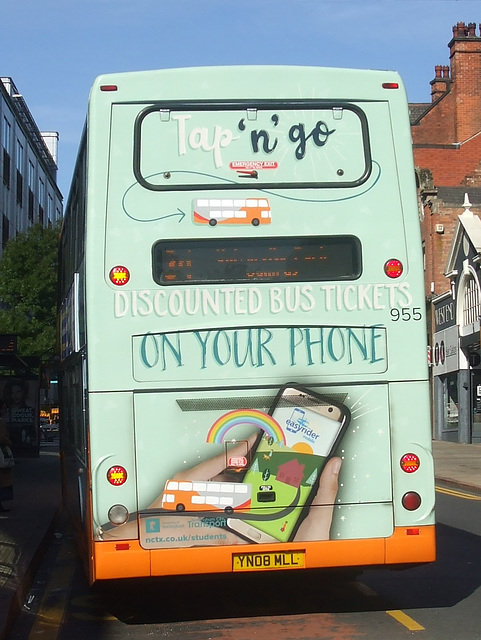 DSCF4773 Nottingham City Transport 955 (YN08 MLL) - 13 Sep 2018