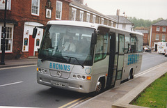 Brown’s Coaches, South Kirkby R844 FWW in Mildenhall – 1 May 1999 (414-04)