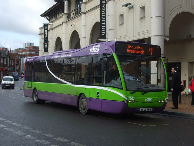 DSCF0617 Ipswich Buses 150 (YK08 EPJ) - 2 Feb 2018