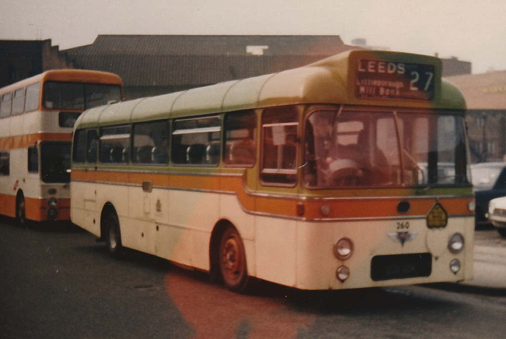 Calderdale JOC 260 (OJX 60K) in Rochdale – 23 Mar 1974