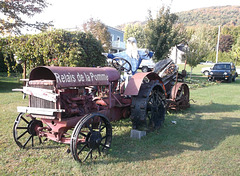 Barbu et son tracteur