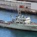 Ausbildungsboot der Marine beim Einlaufen in Funchal-Madeira