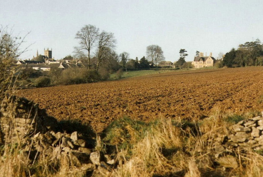 View to Stow-on-the-Wold, a Market town in the Cotswolds/ Gloustershire UK