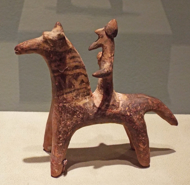 Boeotian Statuette of a Horse and Rider in the Virginia Museum of Fine Arts, June 2018