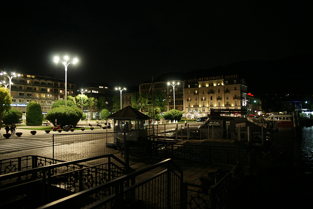 Piazza Cavour At Night