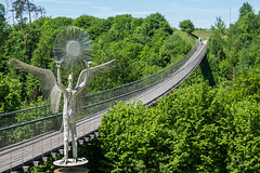 Stahlseil-Hängebrücke  mit dem schönen Namen "Santa Lucia"