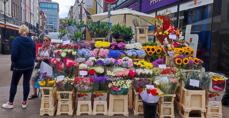 Marché aux fleurs à Dublin (Irlande)**************