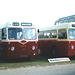 Former Burnley, Colne & Nelson JTC 73 (FHG 573E) and 70 (FHG 570E) at Showbus – 21 Sep 1997 (371-22)