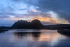 Dumbarton Rock at Sunset