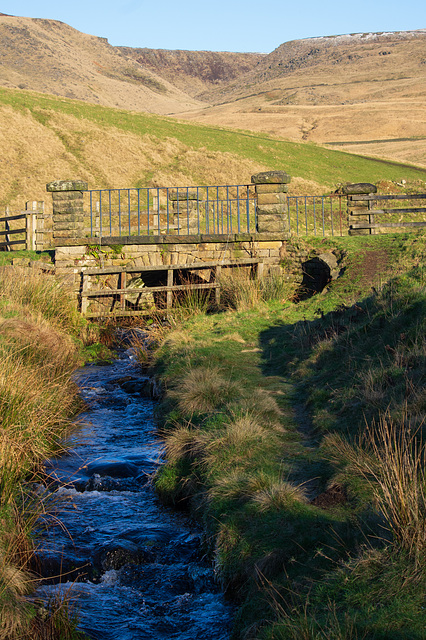 an icy cold upland stream