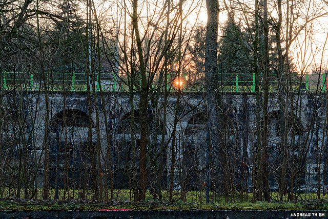 Sonnenuntergang im Schleusengrund