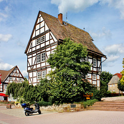 Trendelburg, Marktplatz mit Rathaus