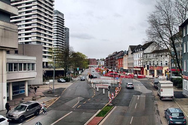 Dickswall von der Brücke aus (Mülheim an der Ruhr) / 30.03.2024