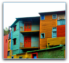 La vida en colorín (Barrio La Boca en Buenos Aires)