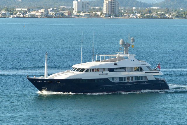 M/Y Broadwater arriving at San Juan - 10 March 2019