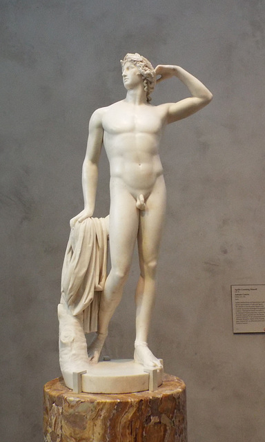 Apollo Crowning Himself by Canova in the Getty Center, June 2016