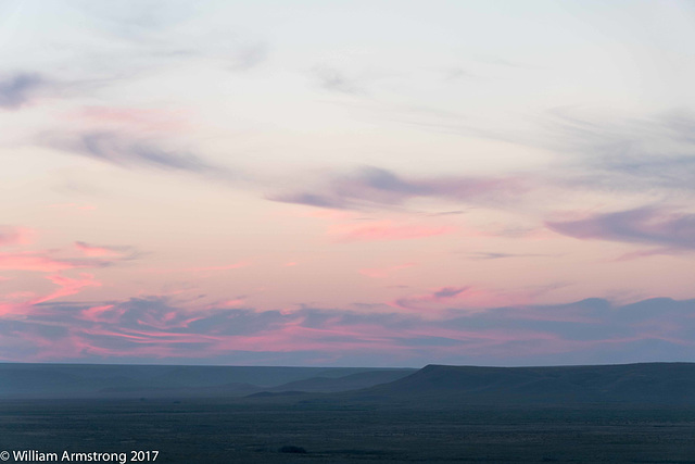 Frenchman River Valley at sunset