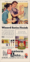 Western Auto/Wizard Paint Ad, 1957
