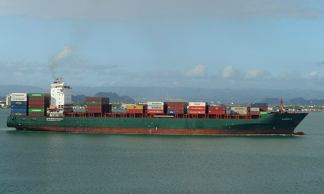 Allegro N leaving San Juan - 10 March 2019