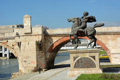 North Macedonia, Skopje, Monument „Karpoš“