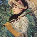 Detail of Jeanne: Spring by Manet in the Getty Center, June 2016