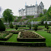 East front Dunrobin Castle and Gardens 15th May 2006 spot the bench it`s the white one on the right of the picture