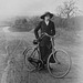Doris Pritchard with bicycle c1909