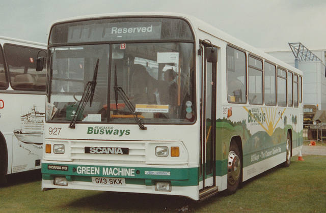 Newcastle Busways 927 (G113 SKX) at Showbus, Duxford – 26 Sep 1993 (206-11)